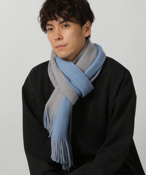 LAKOLE（ラコレ） マフラー リバーシブルマフラー/133332 メンズ