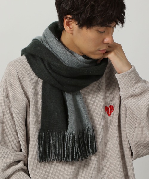 LAKOLE（ラコレ） マフラー リバーシブルマフラー/133332 メンズ