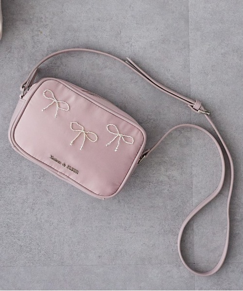Maison de FLEUR ショルダーバッグ バッグ ビジューリボン