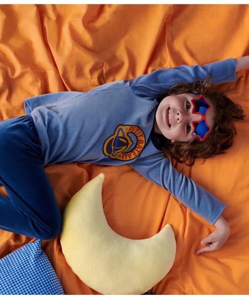 PETIT BATEAU（プチバトー） パジャマ ベロア長袖パジャマ キッズ 子供