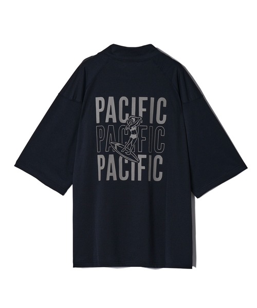 【新品・未使用】パシフィックゴルフクラブ　モックネック　ビッグTシャツ Pacific GOLF CLUB tシャツ MOCK-NECK BIG TEE HALF SLEEVE