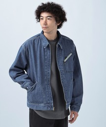 【ヴィンテージ】リー　ノーカラーワークジャケット L ブラック　レイヤード Lee ブルゾン アウター 「Lee(リー)」別注91-Bワークジャケット