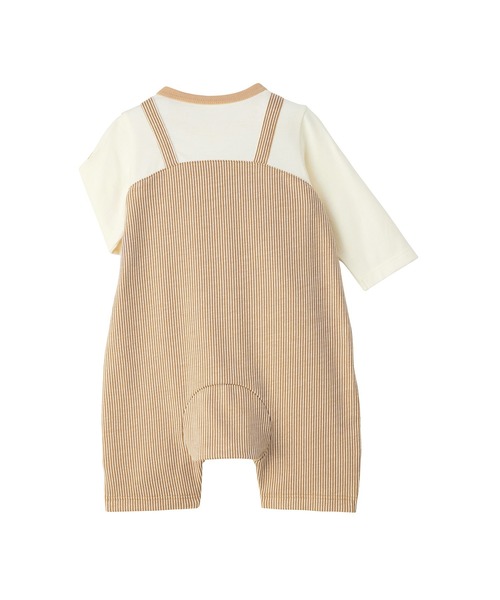 ベビー服 ロンパース ミキハウスベア7分丈カバーオール_4