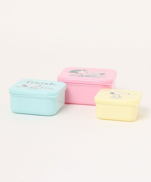弁当箱 「PEANUTS/ピーナッツ」FLOWER GARDEN/フラワーガーデン シール容器 ランチボックス 3個セット | PEANUTS | 09