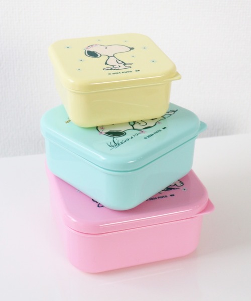 弁当箱 「PEANUTS/ピーナッツ」FLOWER GARDEN/フラワーガーデン シール容器 ランチボックス 3個セット | PEANUTS | 06