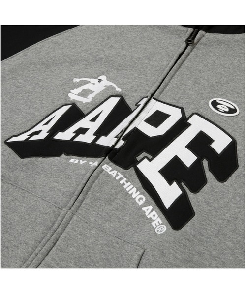 A BATHING APE ジップアップスタジャン Sサイズ グレー A BATHING APE® ジップアップ パーカー | グレー | FARFETCH JP