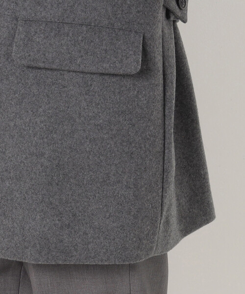 Gabardine K.T ベスト ジレ やわらかメルトン スタンドカラー