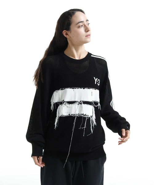 最安値即購入可Y-3 U TECH KNIT HOODIE ロゴ ニットフーディ Y-3 セーター ニット U GFX KNIT CREW メンズ レディース