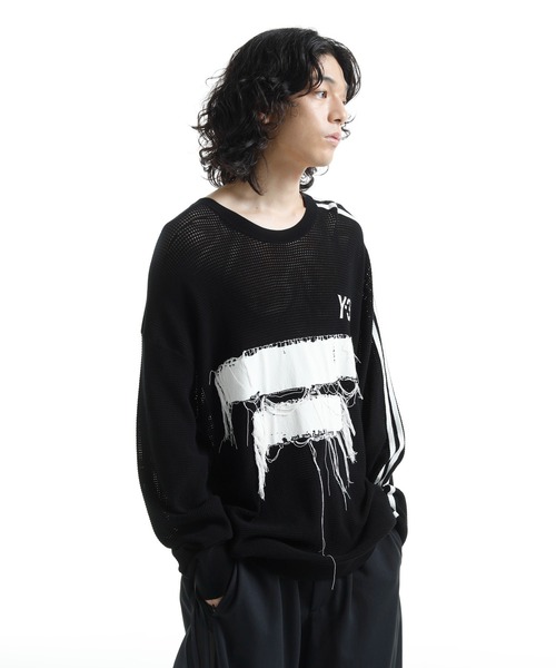 Y-3 ニット Y-3 セーター ニット U GFX KNIT CREW メンズ レディース