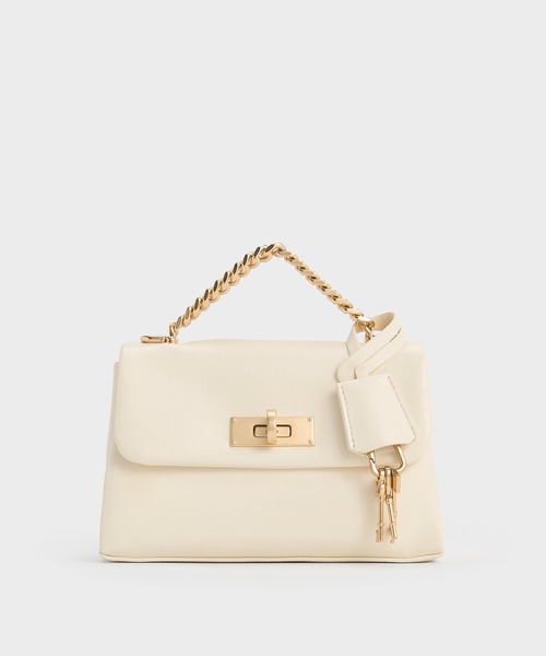 追跡★Charles&Keith Mini Kerry キーチャーム ショルダーバッグ CHARLES ＆ KEITH ショルダーバッグ バッグ Kerry ミニケリー