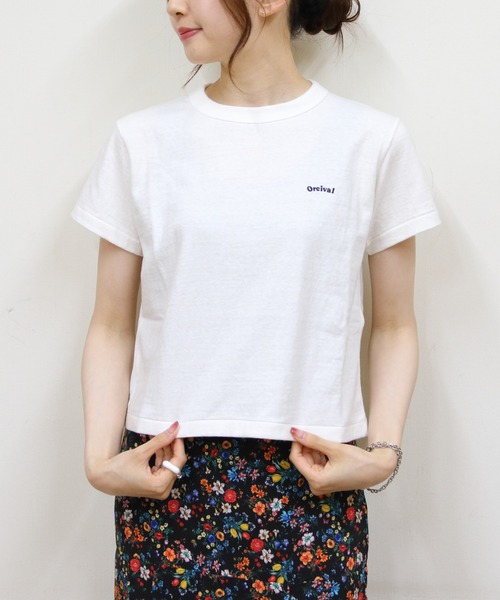 オーシバル ORCIVAL エンブロイダリー ショート スリーブ Tシャツ EMBROIDERY SHORT SLEEVE T-SHIRT #OR-C0418 MIT レディース トップス 半袖 ORCIVAL tシャツ ORCIVAL/オーシバル エンブロイダリーショート