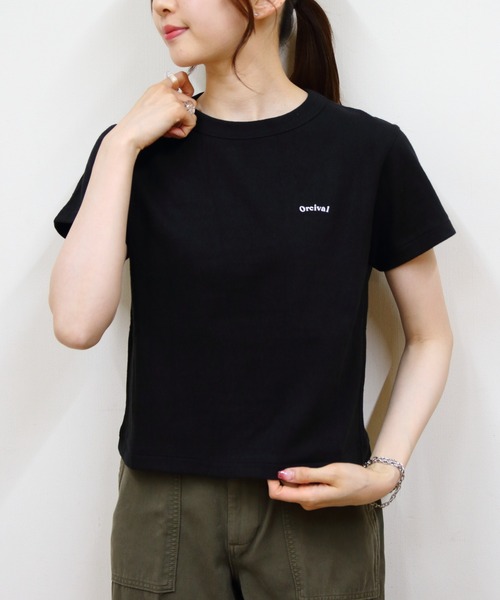 tシャツ ORCIVAL/オーシバル　エンブロイダリーショートスリーブTEE　EMBROIDERY SHORT SLEEVE T-SHIRT　OR-C ORCIVAL tシャツ ORCIVAL/オーシバル エンブロイダリーショート