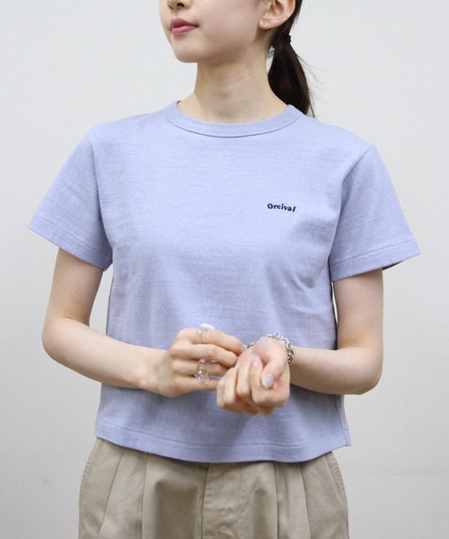 tシャツ ORCIVAL/オーシバル　エンブロイダリーショートスリーブTEE　EMBROIDERY SHORT SLEEVE T-SHIRT　OR-C ORCIVAL tシャツ ORCIVAL/オーシバル エンブロイダリーショート