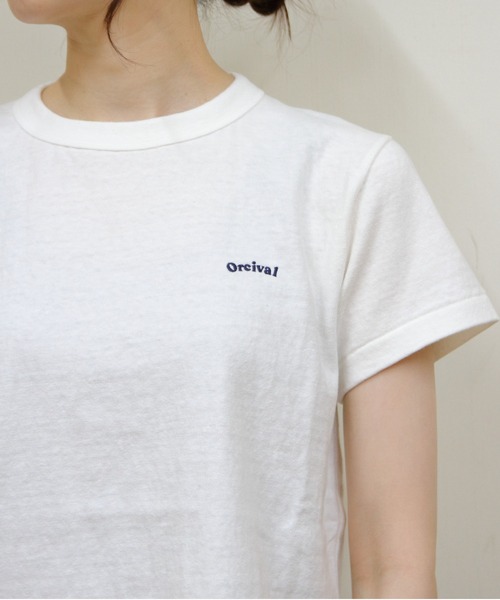 tシャツ ORCIVAL/オーシバル　エンブロイダリーショートスリーブTEE　EMBROIDERY SHORT SLEEVE T-SHIRT　OR-C ORCIVAL tシャツ ORCIVAL/オーシバル エンブロイダリーショート