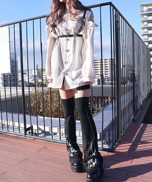 Diable baiser（ディアブルベーゼ） ワンピース 肩開きジップ2way 