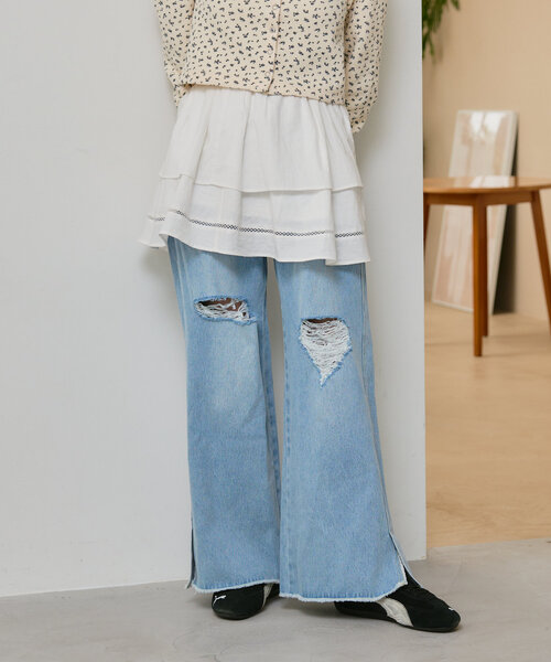 Kastane スカート コットンフリルミニスカート : ZOZOTOWN Yahoo