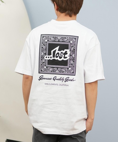LOST tシャツ lost/ロスト 半袖Tシャツ/半袖Tee ボックスロゴ
