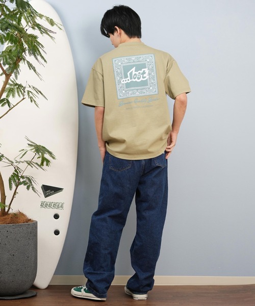 tシャツ lost/ロスト 半袖Tシャツ/半袖Tee ボックスロゴ バンダナ ユニセックス L25S-2102 メンズ レディース | LOST | 22