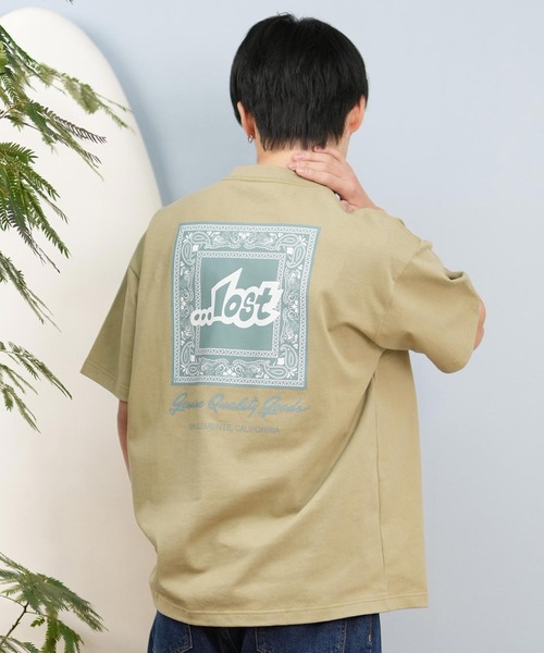 tシャツ lost/ロスト 半袖Tシャツ/半袖Tee ボックスロゴ バンダナ ユニセックス L25S-2102 メンズ レディース | LOST | 20