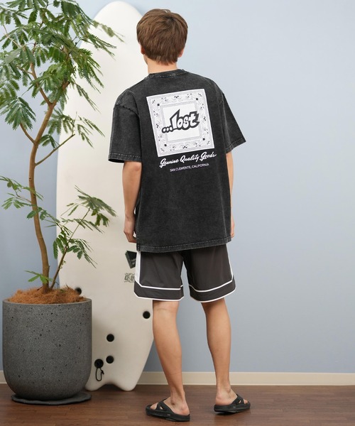 tシャツ lost/ロスト 半袖Tシャツ/半袖Tee ボックスロゴ バンダナ ユニセックス L25S-2102 メンズ レディース | LOST | 17