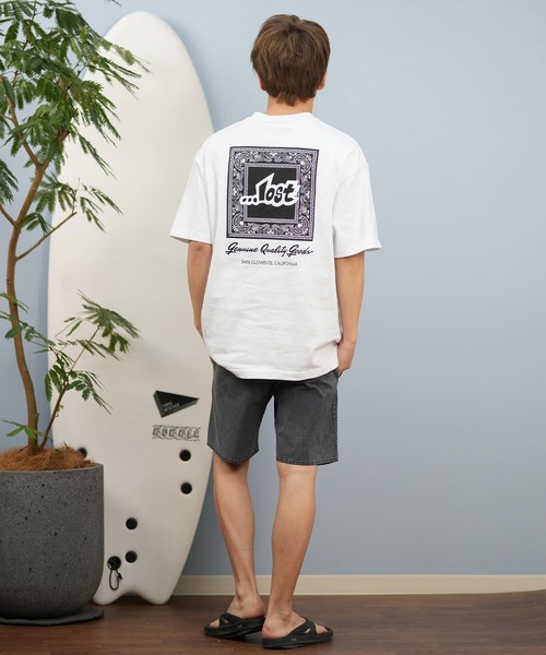 tシャツ lost/ロスト 半袖Tシャツ/半袖Tee ボックスロゴ バンダナ ユニセックス L25S-2102 メンズ レディース | LOST | 08