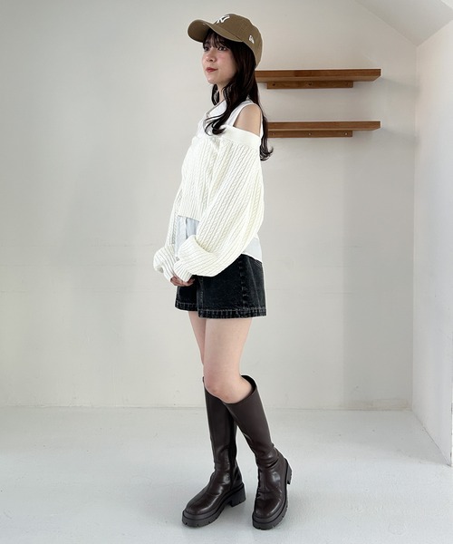 ★入手困難★希少★d.i.a. サイドリング y2k デニムショートパンツ セール】サイドシャーリングデニムショートパンツ（デニムパンツ