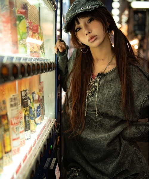 REFLEM tシャツ 「REFLEM/レフレム」グランジレイヤードL/S TEE