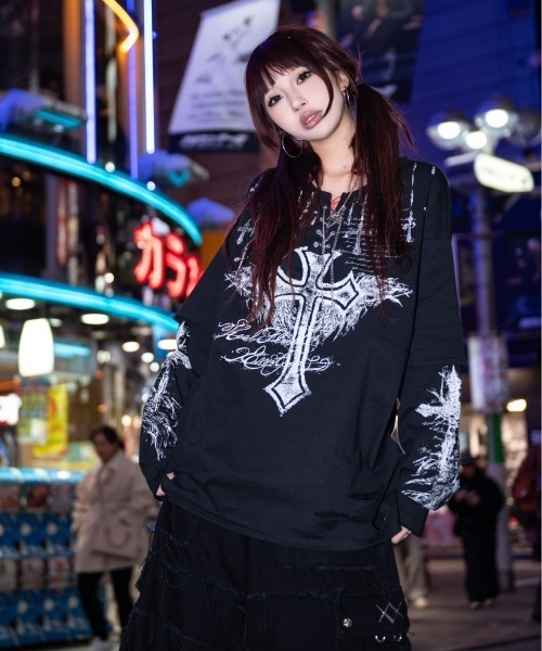 REFLEM tシャツ 「REFLEM/レフレム」グランジレイヤードL/S TEE