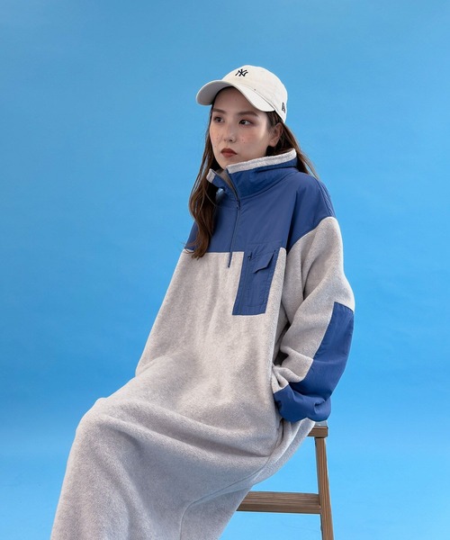 niko and…（ニコアンド） 長袖ワンピース MEDIUM ライトベージュ