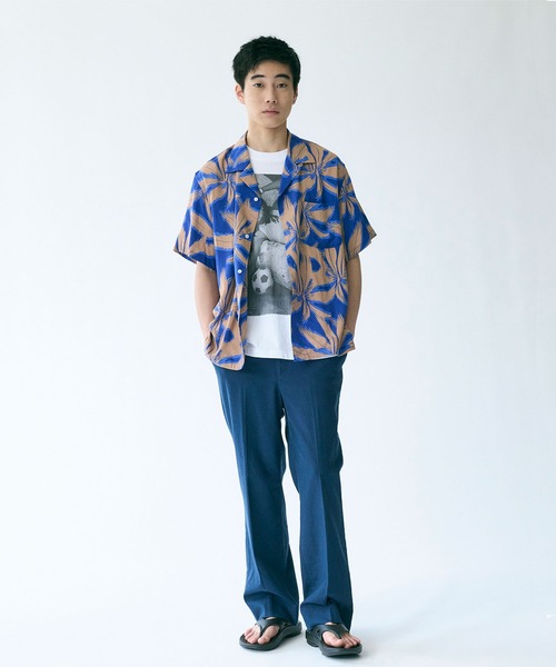 JOHN BULL ペイズリー柄シャツジャケット　M リネン55％ 美品 JOHN BULL ペイズリー柄シャツジャケット M リネン55％ 美品