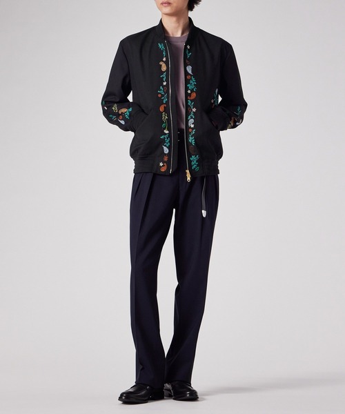 Paul Smith ブルゾン アウター ウールホップサック エンブロイ