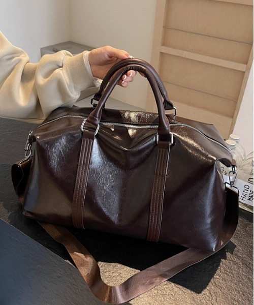 FREE STYLISTS ボストンバッグ 大容量2WAY レトロボストンバッグ