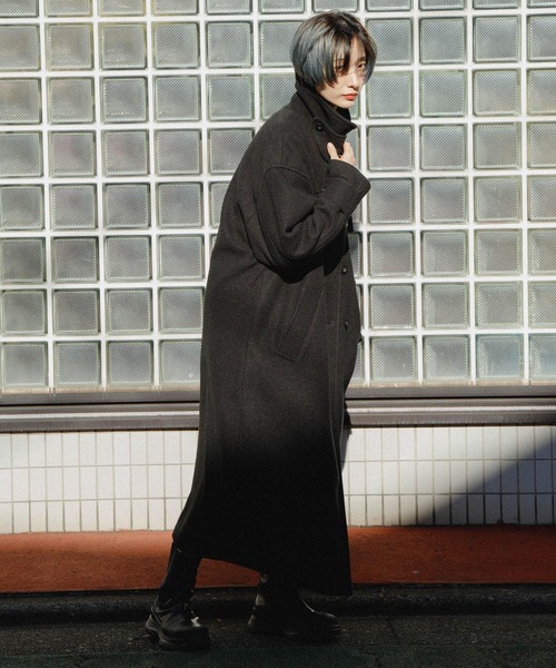 エブール　コート36 ネイビー　1回着用！ エブールebure ショールダウンコート36 ネイビー - メルカリ