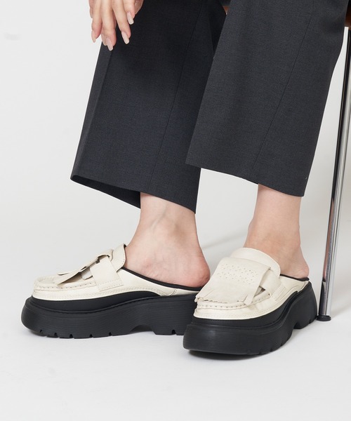 SHAKA シャカ KILT LOAFER MULE CHUNKY キルト SHAKA（シャカ） ローファー キルト ローファー ミュール チャンキー