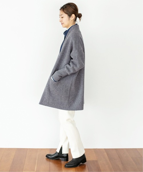 ★イエナ IENAノーカラーコート ウール100％美品♪ セール】MANTECO ノーカラーコート◇（ノーカラーコート）｜IENA