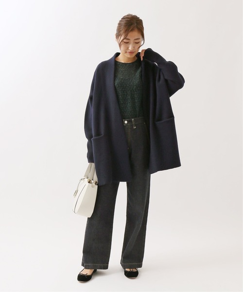 VERMEIL par iena ウール　mosser ノーカラーコート　グレー IENA（イエナ） ノーカラーコート FREE グレー レディース : ZOZOTOWN