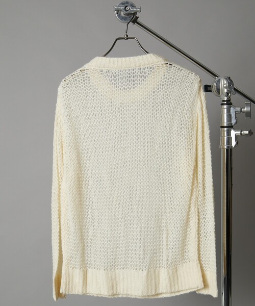 「Firsthand」 長袖ニット M オフホワイト メンズ_画像4