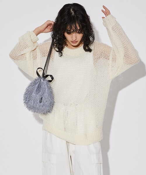 「Firsthand」 長袖ニット M オフホワイト メンズ_画像7