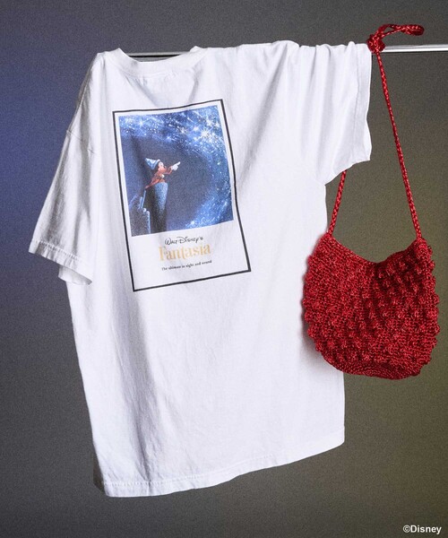 tシャツ 「DISNEY FANTASIA」 ポスターバックプリント Tシャツ/ディズニー/ファンタジア/ミッキーマウス レディース