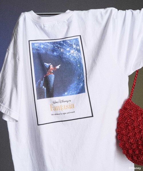 tシャツ 「DISNEY FANTASIA」 ポスターバックプリント Tシャツ/ディズニー/ファンタジア/ミッキーマウス レディース FREAK'S STORE tシャツ 「DISNEY FANTASIA」 ポスターバック