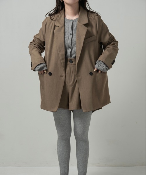 lawgy セットアップ simple jacket pleats pants set up