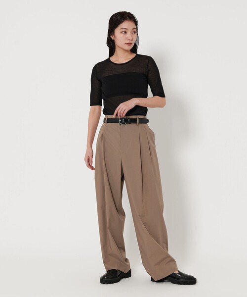 MARW UNITED ARROWSタック ハイウエストパンツ MARW UNITED ARROWS（マルゥ ユナイテッドアローズ）の「＜MARW
