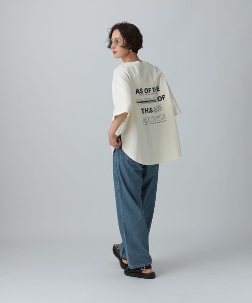 LEPSIM tシャツ バックロゴフットボールT 455617 レディース