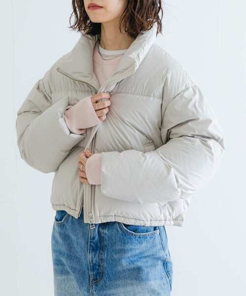 極美品✨URBAN RESEARCH DOORS　リバーシブル ダウン　ベージュ 送料無料 新品 URBAN RESEARCH DOORS ダウンミドルジャケット ベージュ