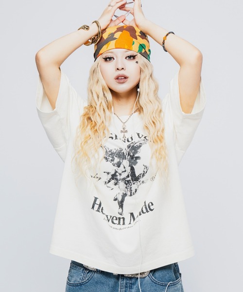 tシャツ Killin' me good - AngelグラフィックプリントT made in INTER FACTORY「ユニセックス」 レディース