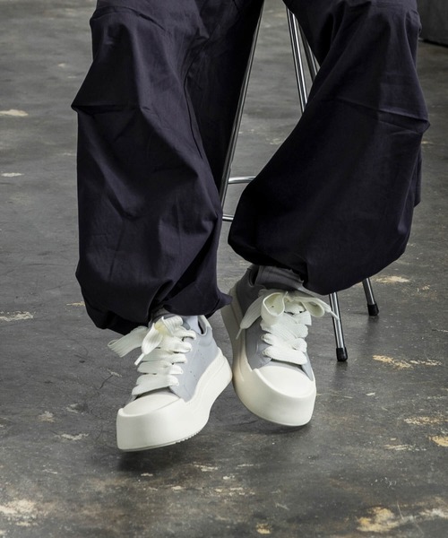 CLOSET スニーカー ファットシューレースレザースニーカー