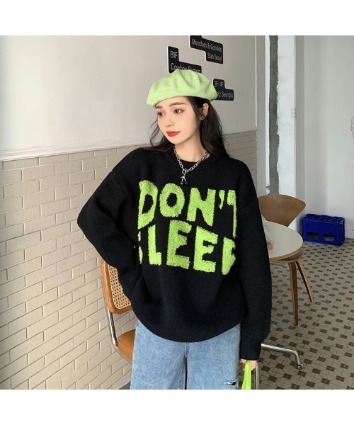 「SpRay」 長袖ニット FREE ブラック レディース_画像6