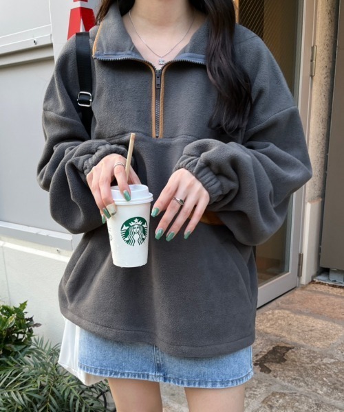 「nemne store」 ブルゾン MEDIUM ベージュ レディース_画像6