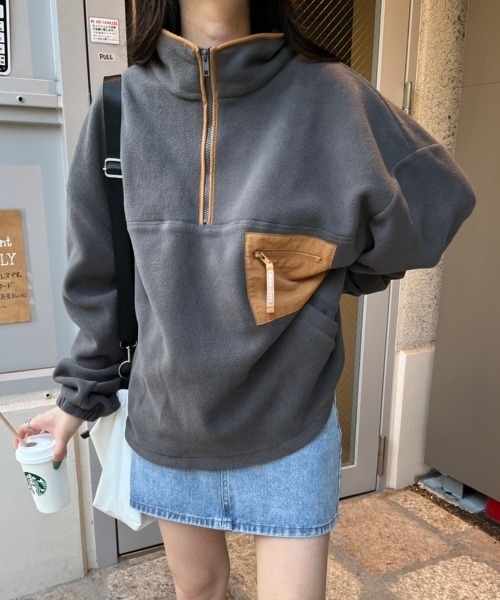 「nemne store」 ブルゾン MEDIUM ベージュ レディース_画像7