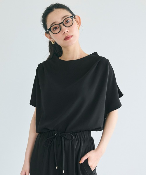 トップス kaka coca tシャツ とろみツイルタックトップス レディース